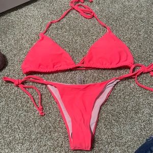 Coral Tie Bikini